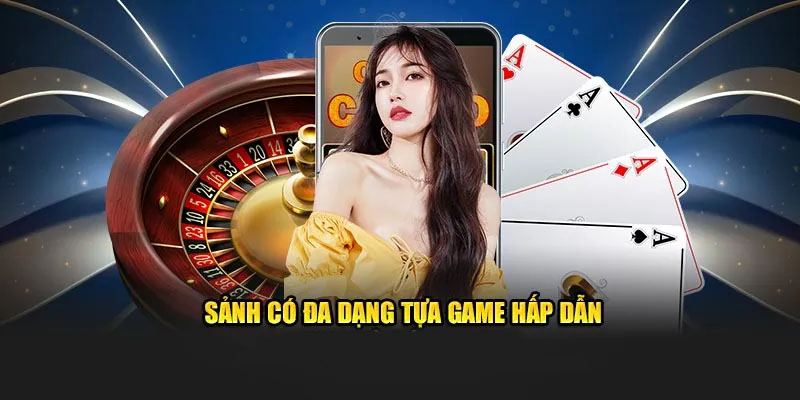 Sảnh có đa dạng tựa game hấp dẫn tại nhà cái Kuwin